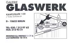 Galerie Glaswerk Wegweiser 1994 Werbeflyer Kunstanfahrt