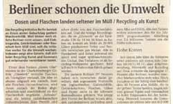umwelt bericht Berliner Zeitung über Green Glass